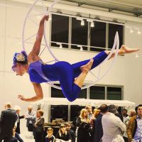 eventi aziendali, spettacolo di danza aerea per cena di gala e inaugurazioni